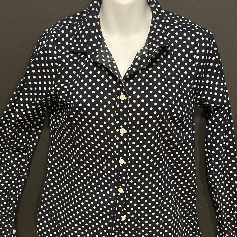 J. Crew Polka Dot Button-Up Shirt